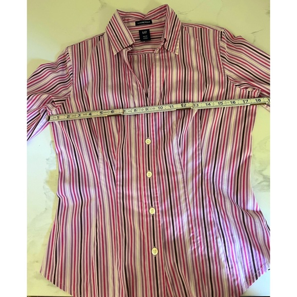 Y2K Gap stretch fitted stripe shirt - Picture 7 of 13